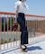 美脚フレアデニムパンツ