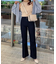 美脚フレアデニムパンツ