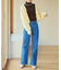 美脚フレアデニムパンツ