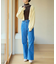 美脚フレアデニムパンツ