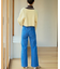 美脚フレアデニムパンツ