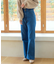 美脚フレアデニムパンツ