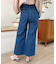 ウォッシュデニムワイドパンツ