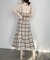 チェックマーメイドキャミワンピ