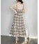 チェックマーメイドキャミワンピ