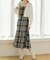 チェックマーメイドキャミワンピ