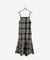 チェックマーメイドキャミワンピ