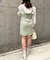 ツイードミニキャミワンピ