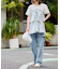 2way肩あきレディシャツ