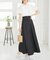 バックレースアップフレアスカート