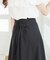 バックレースアップフレアスカート