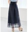 バックレースアップフレアスカート