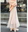 チュールレイヤードシアースカート