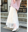 チュールレイヤードシアースカート