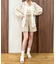 サイドリボンシアーシャツ