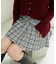 チェックプリーツスカパン