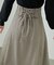 バックレースアップフレアスカート