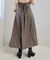 バックレースアップフレアスカート