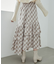 チェックアシメスカート