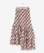 チェックアシメスカート