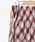 チェックアシメスカート