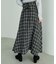 バックレースアップハイウエストスカート