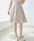 バックレースアップひざ丈スカート