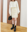 スカシ柄ショートニット