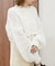 スカシ柄ショートニット