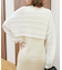 スカシ柄ショートニット