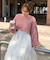 スカシ柄ショートニット