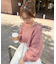 スカシ柄ショートニット