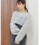 スカシ柄ショートニット