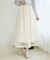 裾ベロアチュールスカート