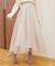オーガンジーヘムスカート