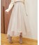 オーガンジーヘムスカート