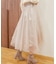 オーガンジーヘムスカート