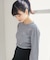 2way襟付きビジューリブニット