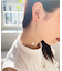 繊細ビジューピアス