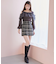 チュールレイヤード肩あきニット