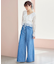 フロントリボンレースブラウス