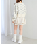 チェックショートニット