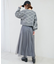 チェックショートニット