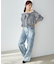 リボンビジューデニムパンツ