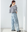リボンビジューデニムパンツ
