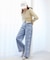 リボンビジューデニムパンツ