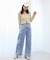 リボンビジューデニムパンツ