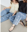 リボンビジューデニムパンツ