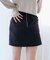 ハイウエストプレーンミニスカート