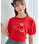 キャットジャカード半袖ニット